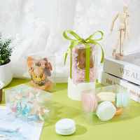 Boîte à dragées transparente en plastique pour bonbons, chocolats et desserts, idéale pour les baby showers, les fêtes et les cadeaux de la Saint-Valentin