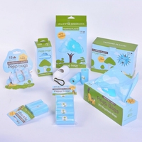 Sacs à déchets pour animaux de compagnie de luxe biodégradables et compostables EN 13432, commande en gros, sans parfum, logo personnalisé, taille, couleur, emballage