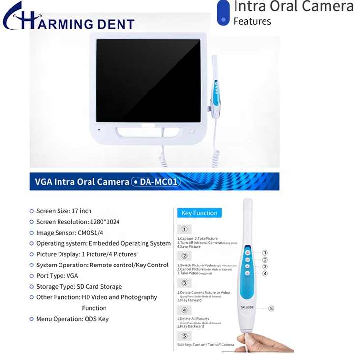 17 インチデジタルモニター付口腔内カメラ