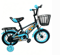 Vélo Enfant Best-Seller d'Usine 12 16 20 Pouces, Cadre en Acier, Suspension Avant Standard, Roues d'Apprentissage, Style Princesse Rose pour Filles