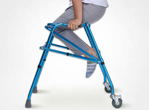 אלומיניום ילדים ווקר 4 גלגלי הליכה מאמן עם קדמי מסתובב גלגלים לילדים בני נוער מבוגרים אחורי ווקר - Product Image 3