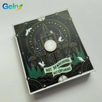 Boîte cadeau rigide magnétique à double porte avec logo personnalisé, luxe, avec insert en EVA personnalisé, emballage pour perruque, papeterie, cosmétiques, coffret cadeau