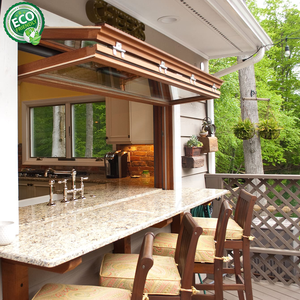 Double Tempered Glass Custom Size Panoramic <b>Window</b> Up and Down Fold <b>Window</b> Fold Glass <b>Window</b> & Door - Product Image 1