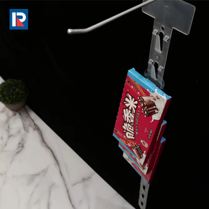 Transparent Plastic Hanging Display <b>Clip</b> for Supermarket Merchandising Convenient Storage Solution - Product Image 3