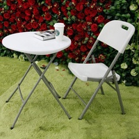Petite table à manger pliable moderne avec structure en métal et chaises, ensemble de meubles d'extérieur pour salon