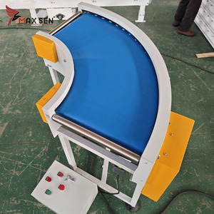 Transportador de cinta de PU/PVC de grado alimenticio con marco de acero inoxidable de 90 grados Maxsen con color blanco personalizado nueva condición para uso industrial - Product Image 3