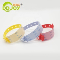 Bracelet d'identification médical jetable en PVC super doux, personnalisable avec informations et logo, pour patients en milieu hospitalier