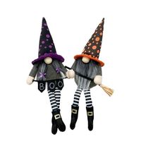 Nouvelle Arrivée 2026 Décoration d'Halloween : Figurine de Sorcière Sans Visage ou Gnome en Tissu avec Cape Noire pour Intérieur, Personnalisation Disponible