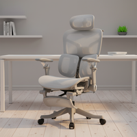 Chaise de bureau ergonomique en acier - Chaise de bureau confortable pour la maison avec un design moderne, réglable en hauteur pour les études et les e-sports