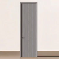 Porte intérieure en bois ignifugée, entrée de villa de luxe, placage écologique, chambre à coucher, taille personnalisée
