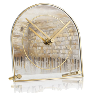 Reloj de Pared Acrílico Estilo Western con Marco Arqueado y Detalles Dorados, Decoración Judaica, Regalo para el Hogar, Estudio y Oficina - Product Image 6