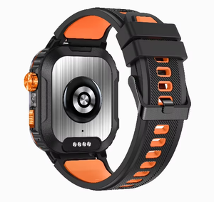 Montre intelligente 44-49mm avec boussole BT Appel Fréquence cardiaque Musique locale Modes sportifs Traqueur de sommeil Enregistreur vocal Montre de forme carrée - Product Image 1