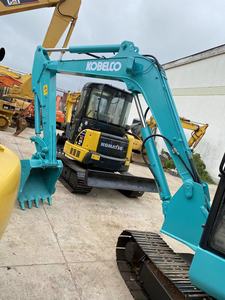 Kobelco Sk60 Mini pelle sur chenilles d'occasion Poids de fonctionnement de 6 tonnes Le noyau du moteur Isuzu Hino comprend un engrenage de boîte de vitesses de pompe à moteur - Product Image 5