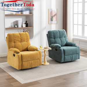 Fauteuil de massage électrique moderne en tissu personnalisé, manuel, pour salon - Product Image 1