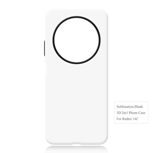 Coques de téléphone vierges en sublimation 3D 2 en 1, coques de téléphone à transfert thermique, coques de téléphone DIY, adaptées à l'impression de films pour la série Redmi 14C - Product Image 2