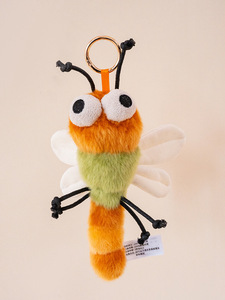 Colgantes de Peluche al por Mayor de la Serie Insectos: Mariposas, Libélulas y Múltiples Insectos Personalizados con Expresiones Adorables para Bolsos y Llaveros - Product Image 5