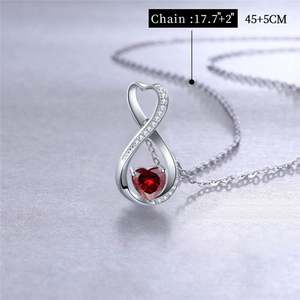 Vente en gros de collier de bijoux fins exquis pour femmes en argent sterling véritable simple 925 - Product Image 4