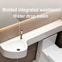 Offre Spéciale : Lavabo de style japonais pour petits espaces, à poser au-dessus des toilettes, avec comptoir intégré, vente en gros directe usine