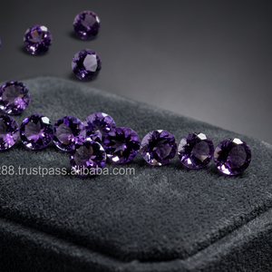 M.Y.GEMS อเมทิสต์ธรรมชาติจากบราซิล พลอยหลวมขนาด 9 มม. 2.33 กะรัต ผ่านการอบความร้อน รับรองโดยผู้ตรวจสอบอิสระ สำหรับทำเครื่องประดับ ขายส่ง - Product Image 2