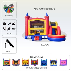 قلعة نطاطة قابلة للنفخ قلعة قفز تجارية بأسعار معقولة منزل قفز مع زحليقة مائية للأطفال - Product Image 5