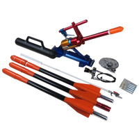 Lanceur de ligne de sauvetage personnalisable, lanceur de projectiles pneumatique longue portée, lanceur de corde pneumatique 8,5 MPa de pression, 7,5 kg d'eau