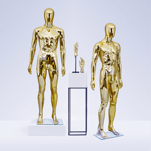 Venta al por mayor <span class=keywords><strong>de</strong></span> maniquíes <span class=keywords><strong>de</strong></span> cuerpo <span class=keywords><strong>completo</strong></span> <span class=keywords><strong>de</strong></span> <span class=keywords><strong>hombre</strong></span> dorado y plateado brillante <span class=keywords><strong>de</strong></span> lujo <span class=keywords><strong>de</strong></span> Boutique, maniquí masculino <span class=keywords><strong>de</strong></span> plástico para exhibición <span class=keywords><strong>de</strong></span> trajes - Product Image 5