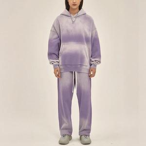 Tùy chỉnh 2025 <span class=keywords><strong>m</strong></span>ùa thu của phụ nữ quá khổ hai <span class=keywords><strong>m</strong></span>ảnh Sweatpants hoodie <span class=keywords><strong>Set</strong></span> 360 grams/<span class=keywords><strong>m</strong></span>² Polyester cotton rắn thường <span class=keywords><strong>m</strong></span>ùa đông axit - Product Image 1