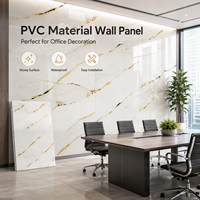 Panneau mural imperméable en PVC marbré moderne pour la décoration intérieure de la salle de bain et de la cuisine