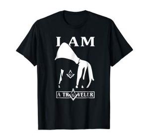 Ropa masónica personalizada, camisas transpirables de media manga, Camiseta holgada de algodón con cuello redondo estampada para hombre - Product Image 2