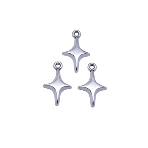 Pendentif étoile scintillante à quatre branches en alliage de zinc multicolore pour la fabrication de colliers, bracelets et bijoux DIY, fournitures en gros - Product Image 4