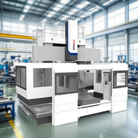 Tour vertical CNC robuste de haute précision série VTM59 Centre de tournage de fraisage à double colonne avec contrôle FANUC et 3 axes
