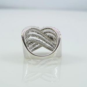 Anillo de diamantes Jewelspaark de 0,65 quilates, corte redondo, plata de ley 925, joyería de compromiso y boda para mujer, talla 6 - Product Image 4