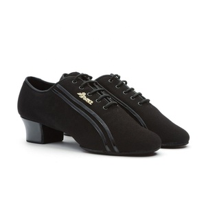 Vente en gros BD Elegance chaussures <span class=keywords><strong>de</strong></span> danse <span class=keywords><strong>de</strong></span> salon <span class=keywords><strong>claquettes</strong></span> pratique Jazz haut 4 talon toile noire Oxford chaussures <span class=keywords><strong>de</strong></span> danse latine pour hommes danse - Product Image 2