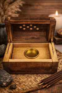 Handmade Wooden <b>Incense</b> Cone <b>Holder</b> Box Sandalwood Meditation Relaxation & Yoga Home Fragrance Home Decoration <b>Incense</b> <b>Holder</b> - Product Image 6