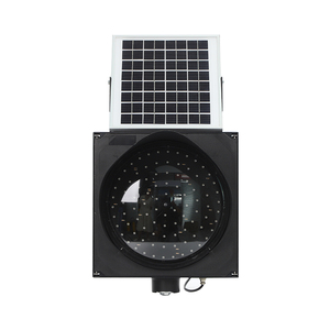 Jaune feu de signalisation en aluminium voyant solaire clignotant feu de signalisation - Product Image 3