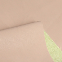Kain Kulit PU Lembut Tahan Gesek & Tahan Air Elastis Ketebalan 0.7mm Lebar 54/55" Alas Rajut untuk Pakaian