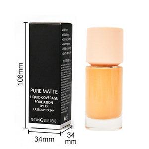 Maquillaje orgánico personalizado al por mayor, base impermeable de cobertura completa MOQ bajo, humectante teñido en tono oscuro a granel con su logotipo - Product Image 6