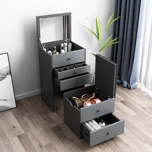 <strong>Cheap</strong> Makeup Dresser With Lamp With <strong>Mirror</strong> Multifunctional Apartment Bedside Dresser Bedroom Furniture - Product Image 5