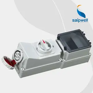 Saipwell ตัวต่อกลกันน้ำ IP67พร้อมราง DIN SP5630 4P 16A