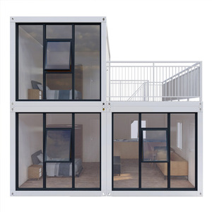 Casas prefabricadas de lujo de 20 pies y 40 pies en Australia Casa contenedor de 1 dormitorio para uso en hoteles y centros comerciales de oficina hecha de panel sándwich - Product Image 5