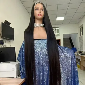 Amara Frontal Glueless Full Hd Lace Perücke, Nagel haut ausgerichtet Virgin Raw Indian Hair Perücke, unverarbeitete Full Lace Echthaar Perücke