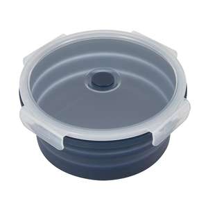 Set 3PC Collapsible <b>Silicone</b> Food Storage Container Set <b>Silicone</b> Sallad <b>Bowl</b> for Lunch Box from Vietnam - Product Image 2