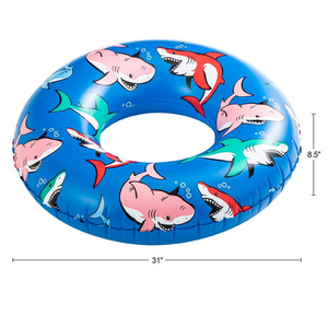 DB Blue Shark Inflatable Swim Tube Pool <b>Float</b> PVC Durable For Ages 9+ Resort Hotel Use - Product Image 3