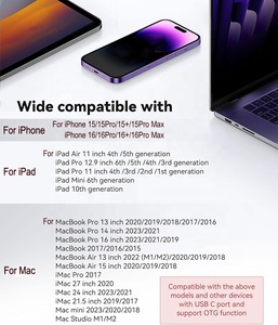 Lector de Tarjetas de <span class=keywords><strong>Memoria</strong></span> USB C MicroSD SD TF 2 en 1 Premium, Plug and Play, <span class=keywords><strong>para</strong></span> iPhone 15/16/17/iPad/Macbook/Cámara - Product Image 4