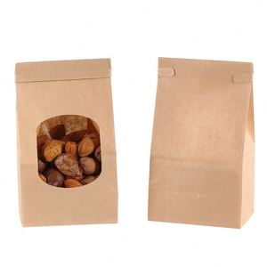 Sac en papier kraft personnalisé avec poignée pour emballage à emporter et expédition - Product Image 4