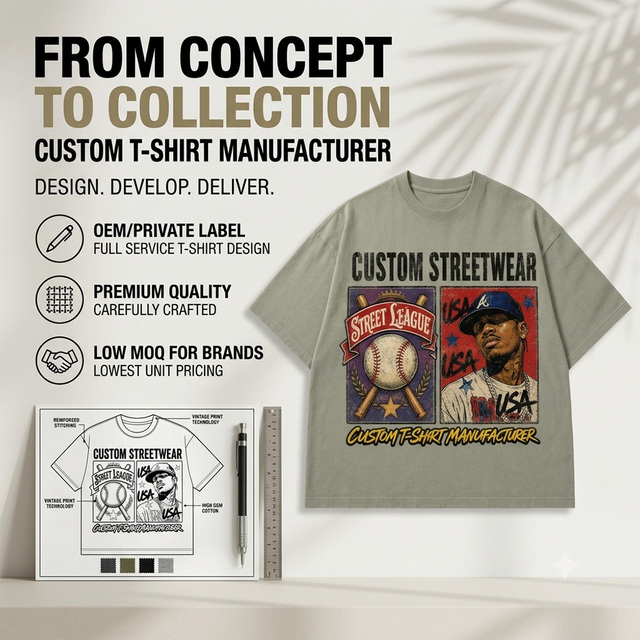 Custom 100% Cotton DTG Print Tee Heavyweight Oversized Boxy Tshirt Dirty Vintage Acid Wash Distressed T Shirt for Men