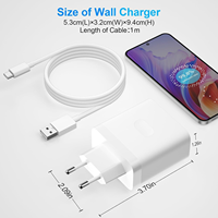 Chargeur Super Rapide 120W avec Câble USB C pour Oppo Supervooc Charge pour Oppo Find X8 X5 Reno 12F 13F A80 Adaptateur de Voyage