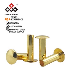 مسامير حديدية شبه أنبوبية مع مسامير ثقوب مجوفة وفولاذ مجعد لصنع الجلود - Product Image 2