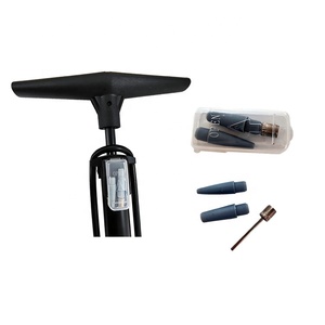 Pompe à pied multifonctionnelle WENDA en alliage d'aluminium <span class=keywords><strong>pour</strong></span> ballons et vélos avec manomètre - Product Image 3