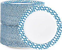 Assiettes jetables en carton blanc biodégradable pour gâteaux et fêtes d'anniversaire, 9 et 10 pouces, avec logo, vente en gros